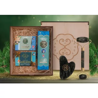   Sanga Sanga Classic Tanamilah Tanahmu 3 db-os Szett 1 db TT Olaj és 2 féle Szappan Fa Díszdobozban 